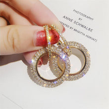 Load image into Gallery viewer, Rhinestone Geometric Earrings