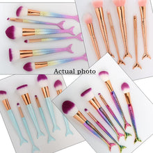 Load image into Gallery viewer, Mermaid Makeup Brushes