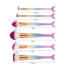 Load image into Gallery viewer, Mermaid Makeup Brushes