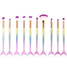 Load image into Gallery viewer, Mermaid Makeup Brushes