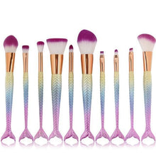 Load image into Gallery viewer, Mermaid Makeup Brushes