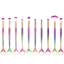Load image into Gallery viewer, Mermaid Makeup Brushes