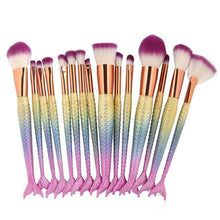 Load image into Gallery viewer, Mermaid Makeup Brushes