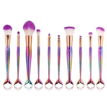 Load image into Gallery viewer, Mermaid Makeup Brushes
