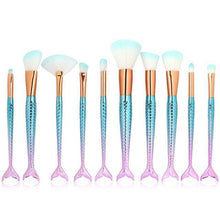 Load image into Gallery viewer, Mermaid Makeup Brushes